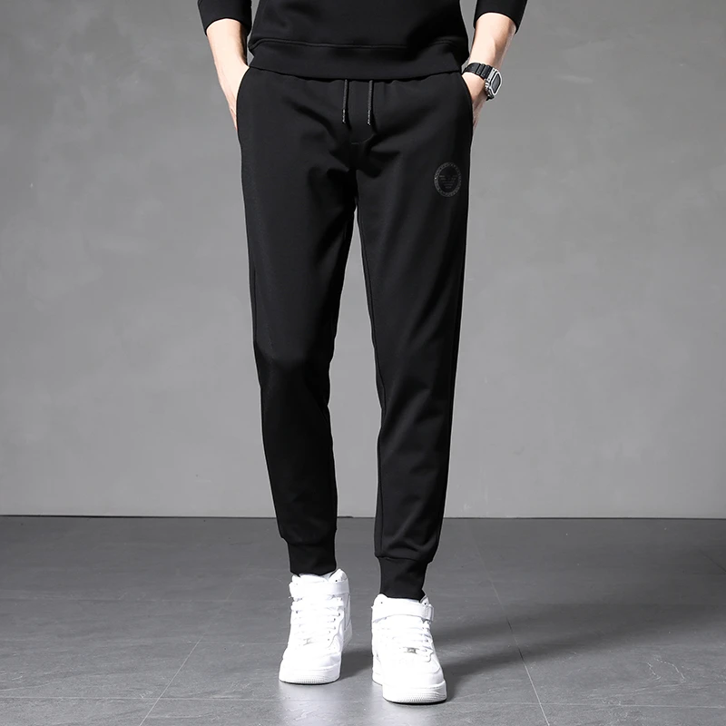 【专柜正品】2024春秋季新款男士卫裤百搭休闲裤大码宽松束脚裤