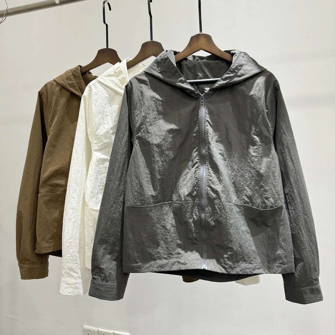 时尚简约个性百搭户外大口袋连帽外套男士潮牌INS港风宽松夹克