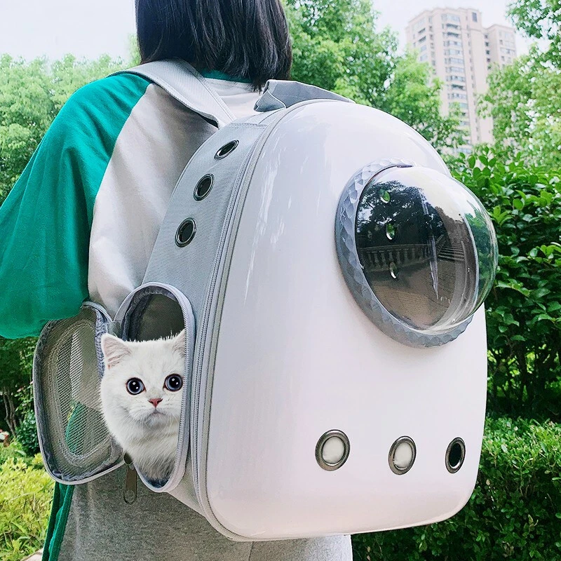 猫包外出便捷包宠物包双肩不勒肉太空舱包猫咪外出专用太空舱猫包