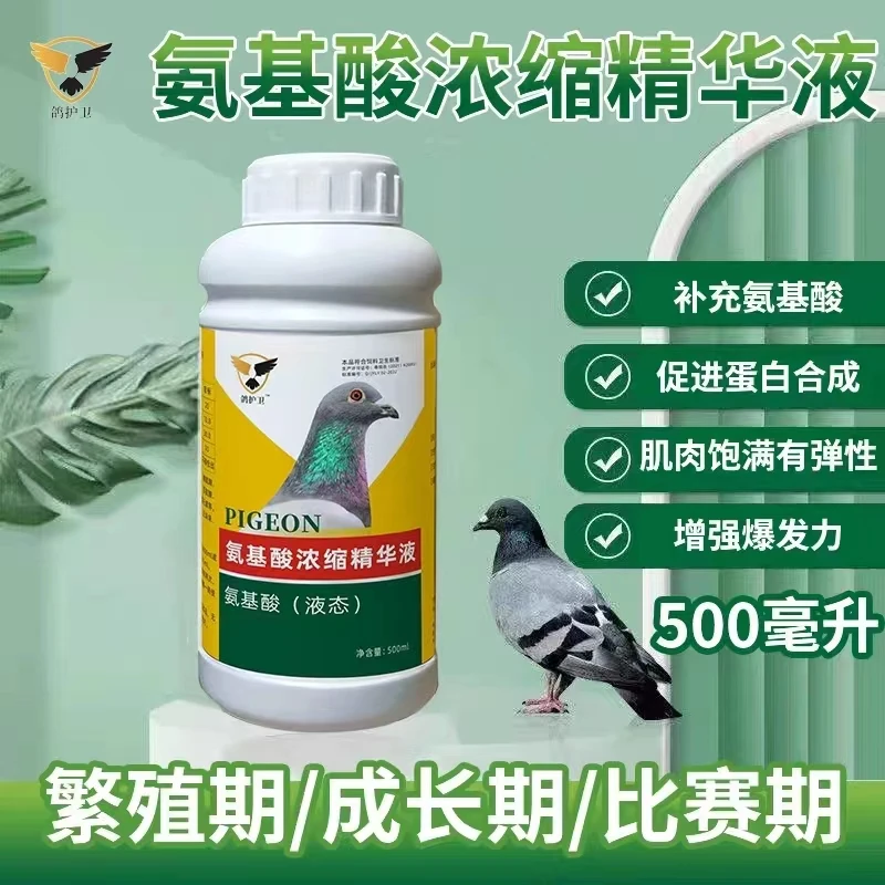 鸽护卫氨基酸精华液【500毫升/瓶】赛鸽信鸽鸽子用品