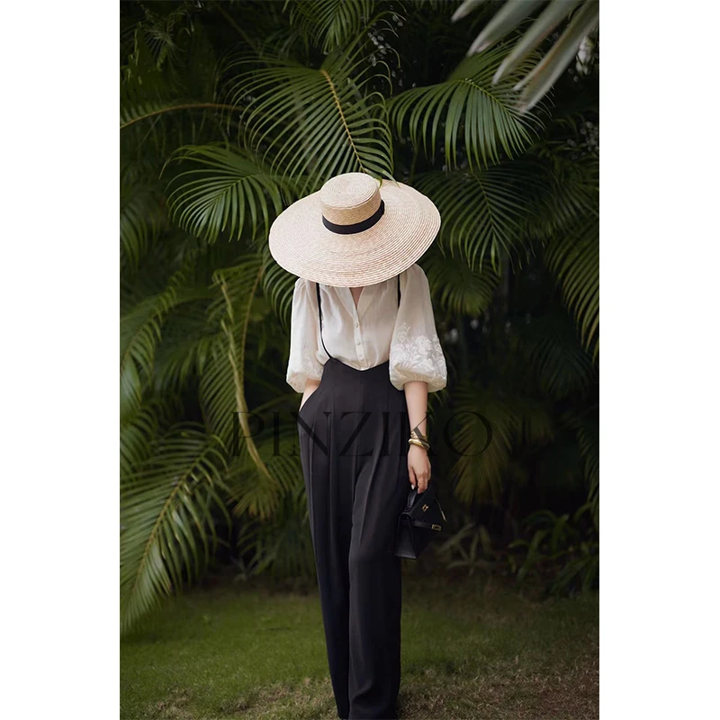 【PINZIKO女装】背带裤 ~秋季显瘦时尚休闲简约轻奢背带裤TJE075