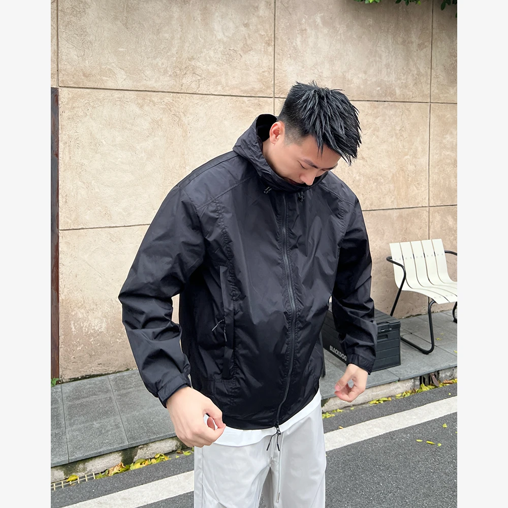 YIHAO STUDIO秋季男款夹克户外冲锋衣休闲宽松防风防水潮流外套