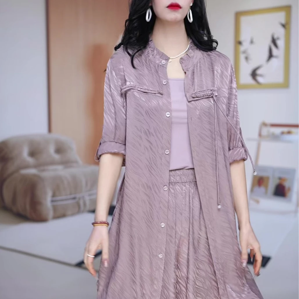 2025新款时尚休闲气质显瘦三件套套装#8103