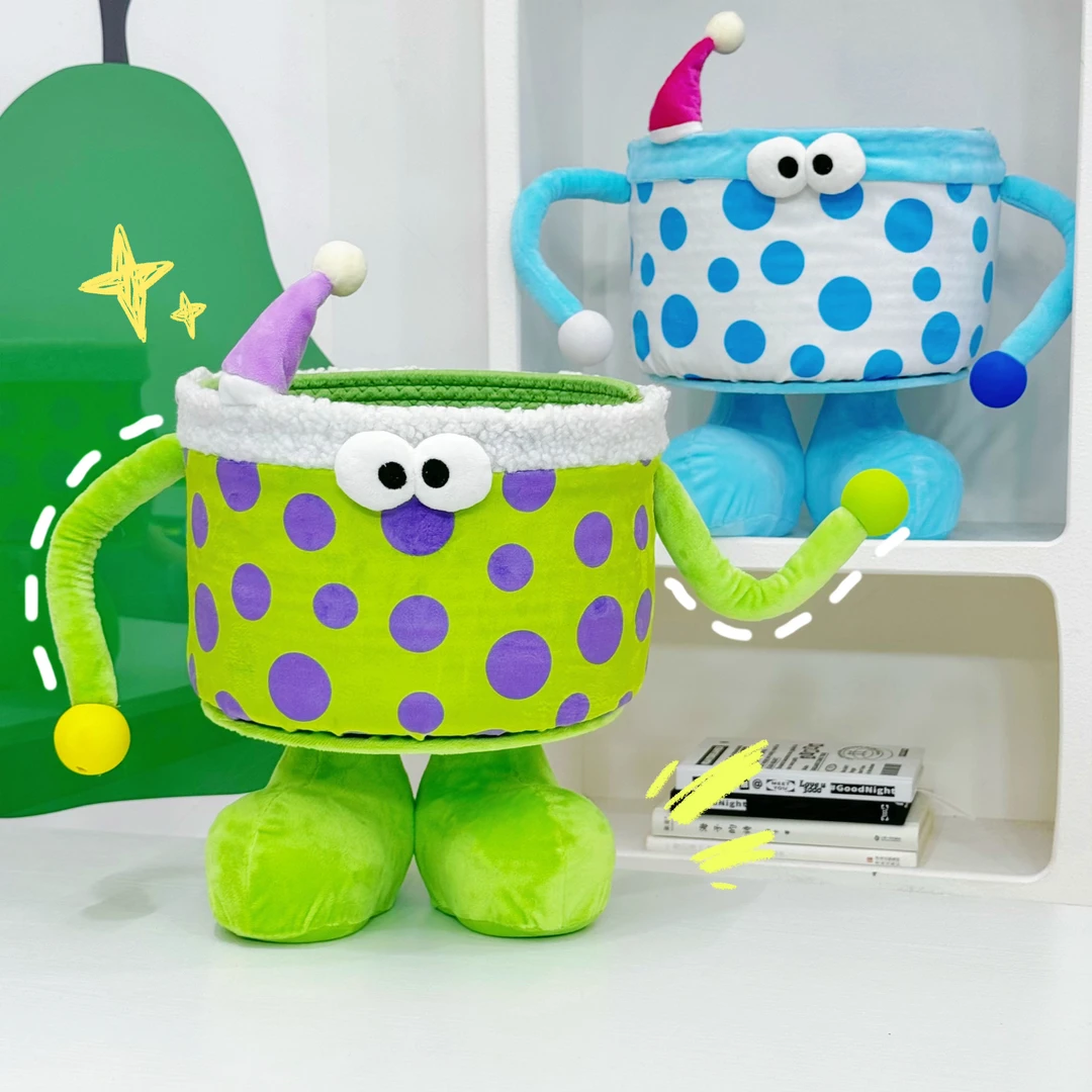 懒人派原创设计款波点小怪物收纳框