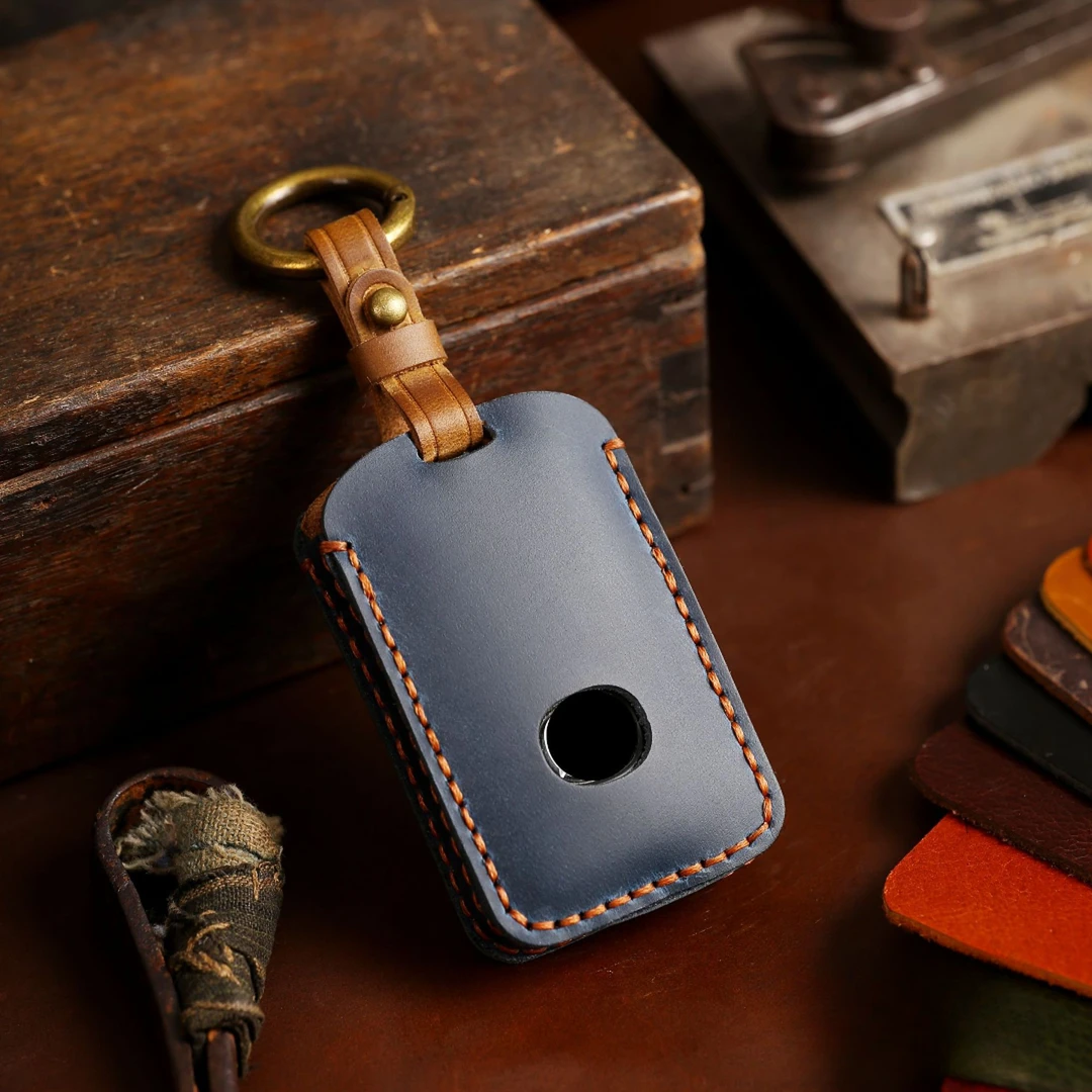 适用马自达汽车钥匙保护套昂克赛拉CX4CX5睿翼阿特兹真皮手工包扣