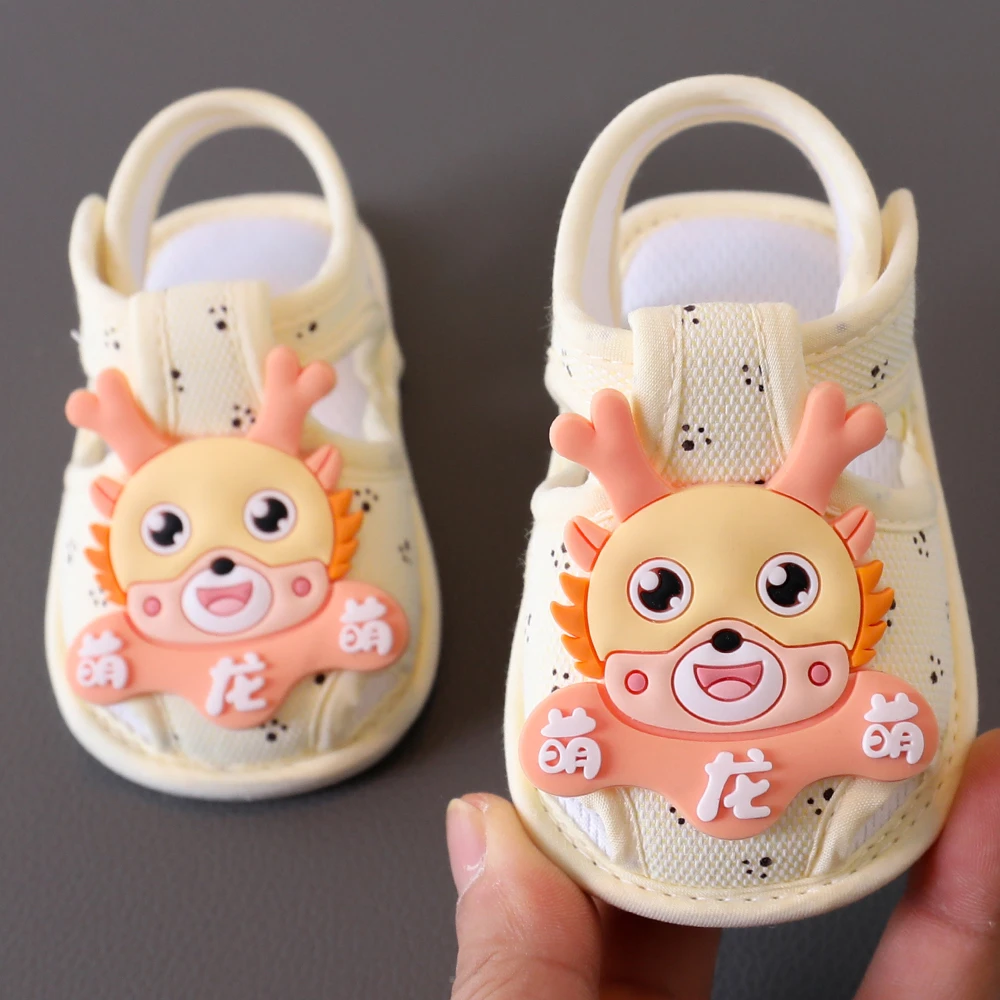 新生儿魔术贴凉鞋步前鞋夏季6-15个月男女宝宝学步鞋0-1岁婴儿