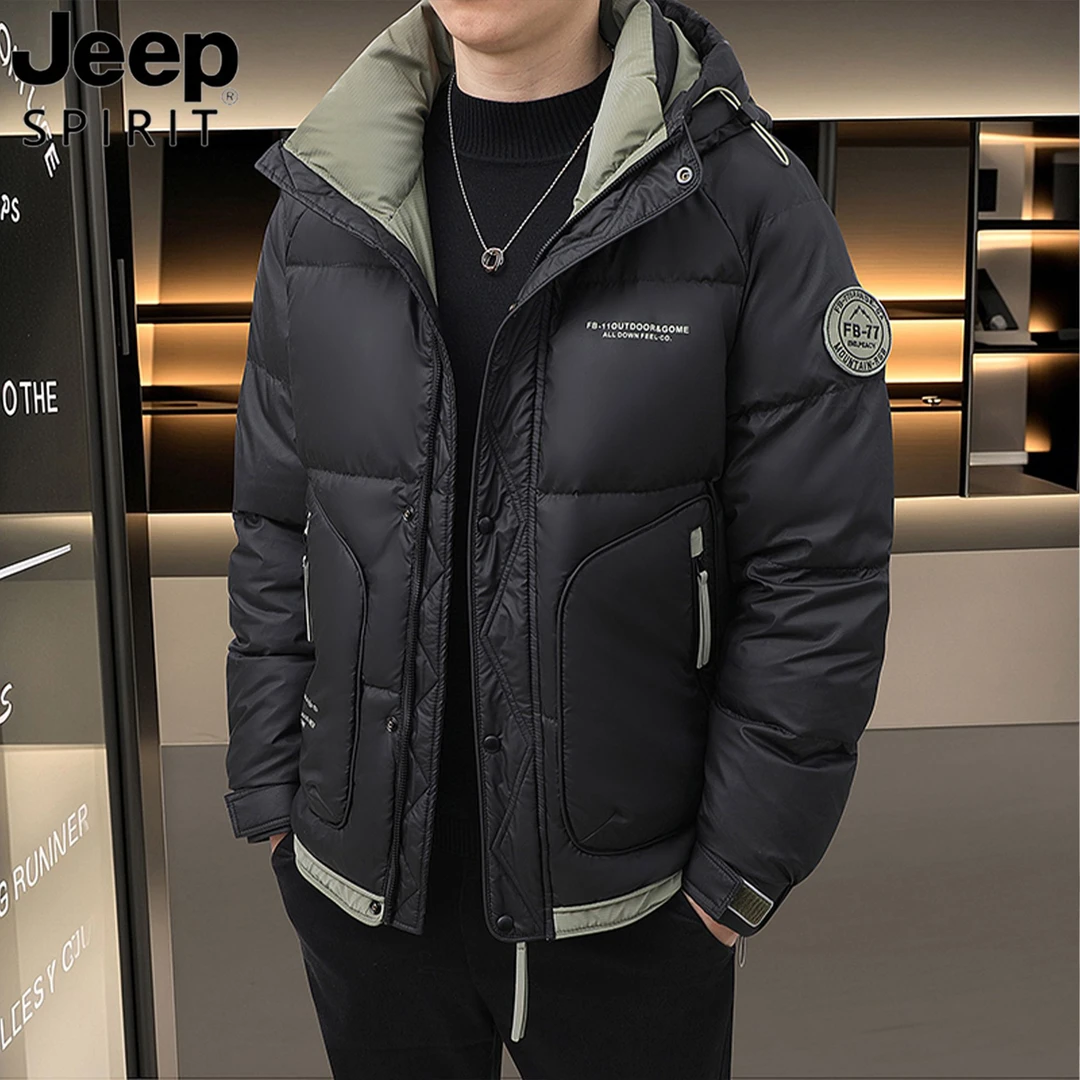 正品Jeep吉普男士羽绒服冬季新款帅气保暖潮流加厚百搭时尚外套
