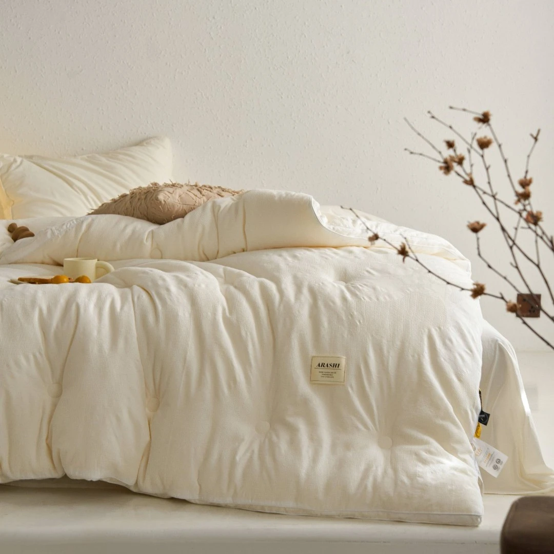 【吴小胖】格瑞斯系列 纯棉春秋被冬被全棉大水洗大提花轻奢大豆被