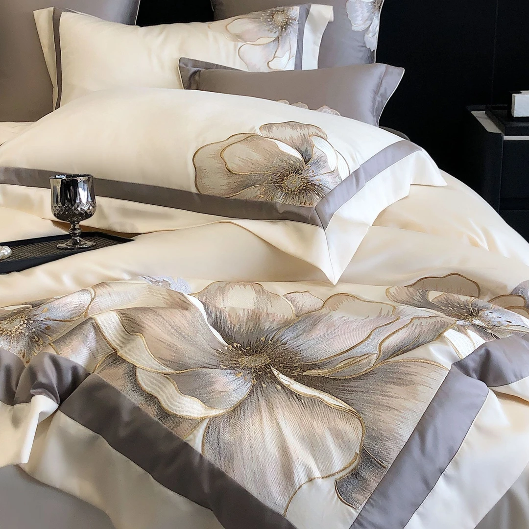 吴小胖‘优选之选’【BESTWISH 奥黛丽】轻奢舒柔超细旦天丝棉四件套