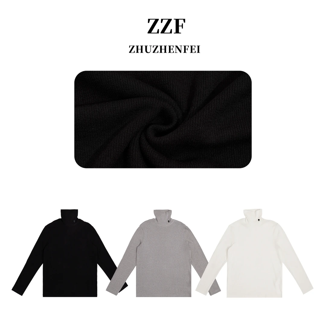 设计师原创【小暖炉】简约舒适百搭‘天丝+羊毛’保暖打底衫Z344253