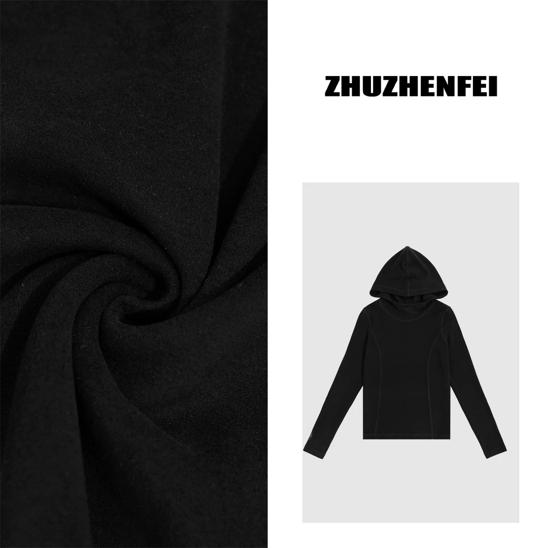 设计师【酥酥】‘莱赛尔+暖姜’休闲简约宽松磨毛保暖打底衫Z243030