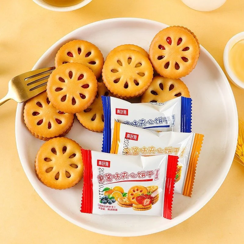 果酱夹心饼干草莓味多口味独立包装怀旧休闲网红零食小吃