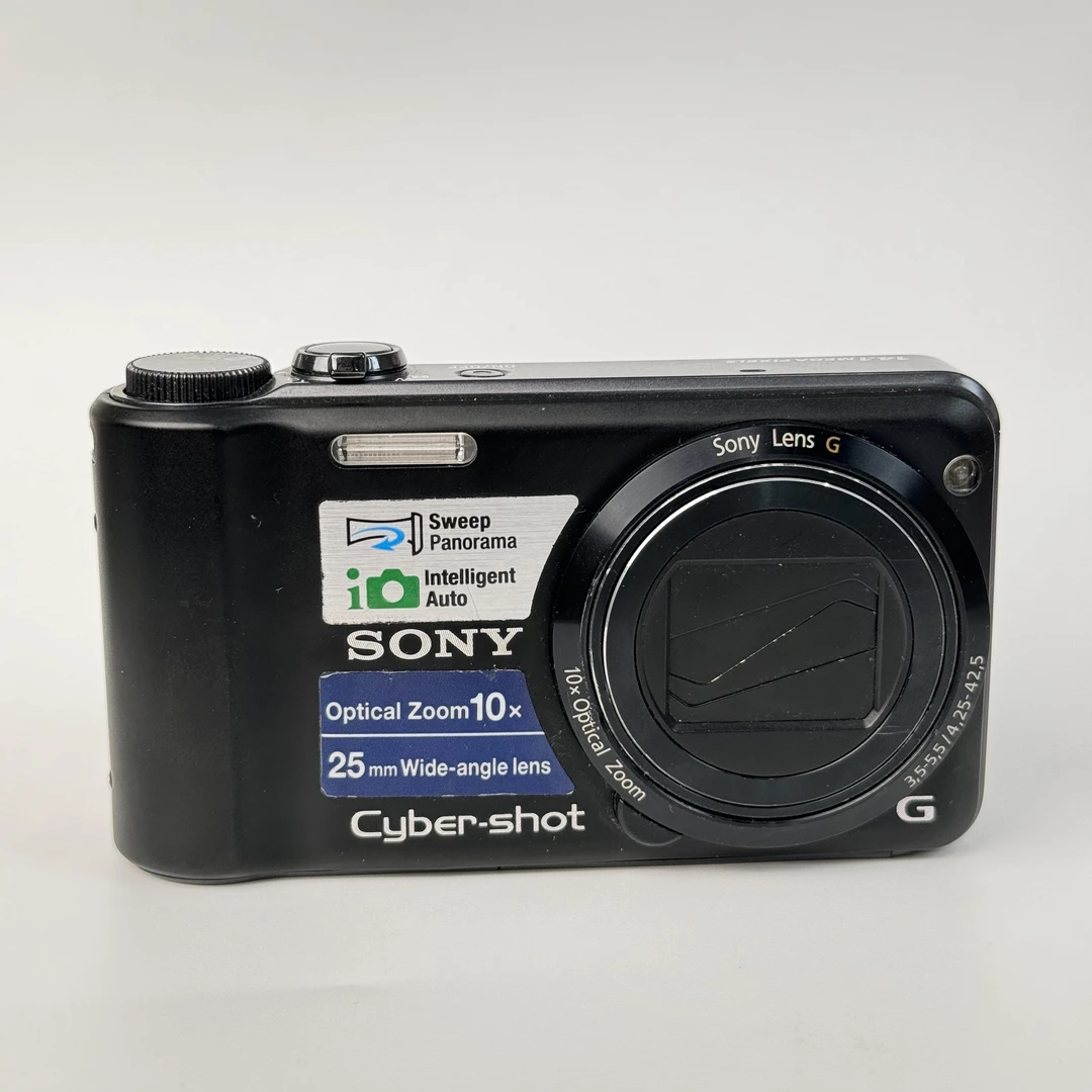 95新 Sony/索尼 h55黑色1410万像素10倍变焦ccd数码相机