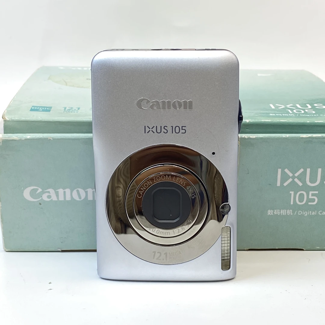 95新 Canon/佳能 ixus105银色原盒1210w像素4x光变ccd数码相机