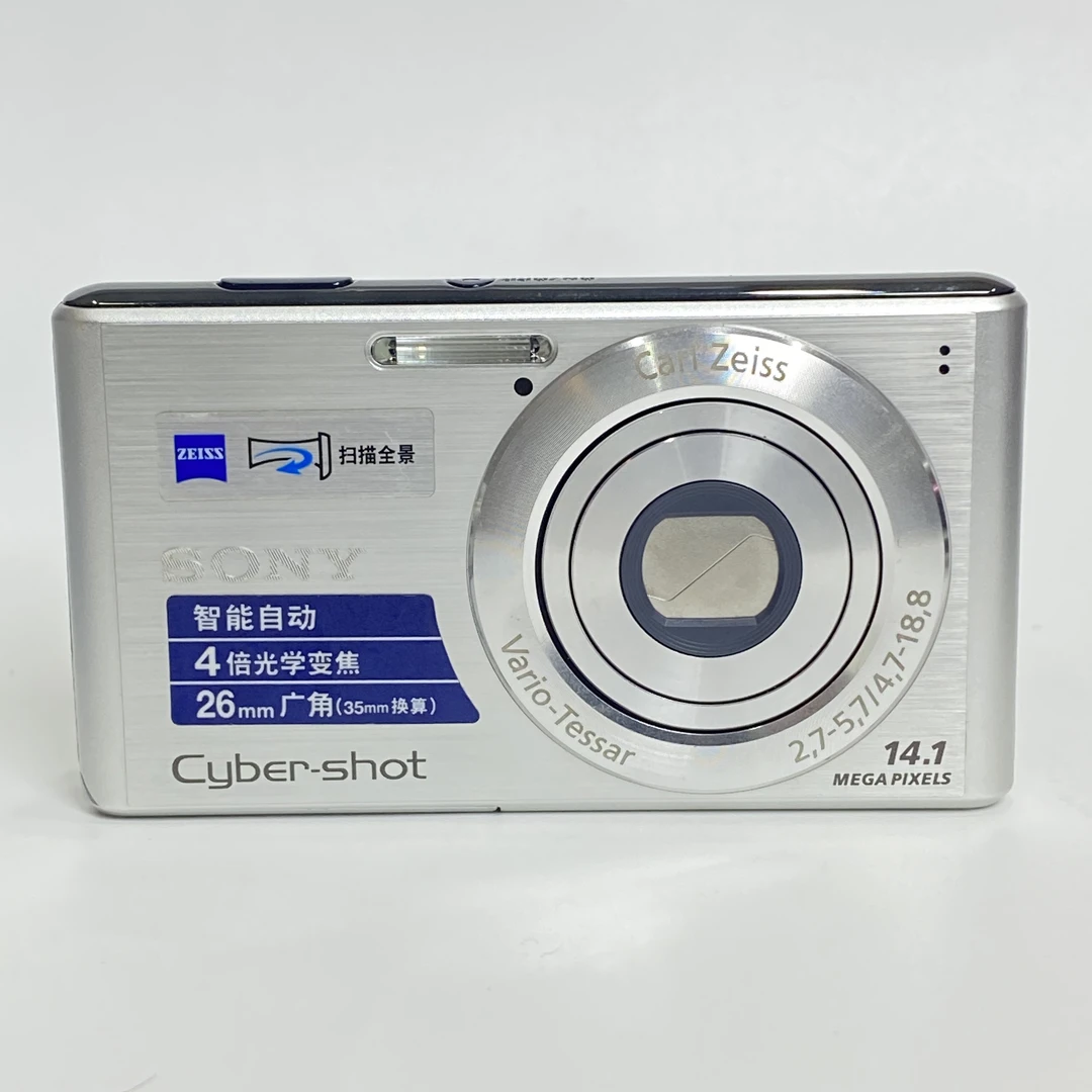 95新 Sony/索尼 w530银色1410w像素4x光变ccd数码相机
