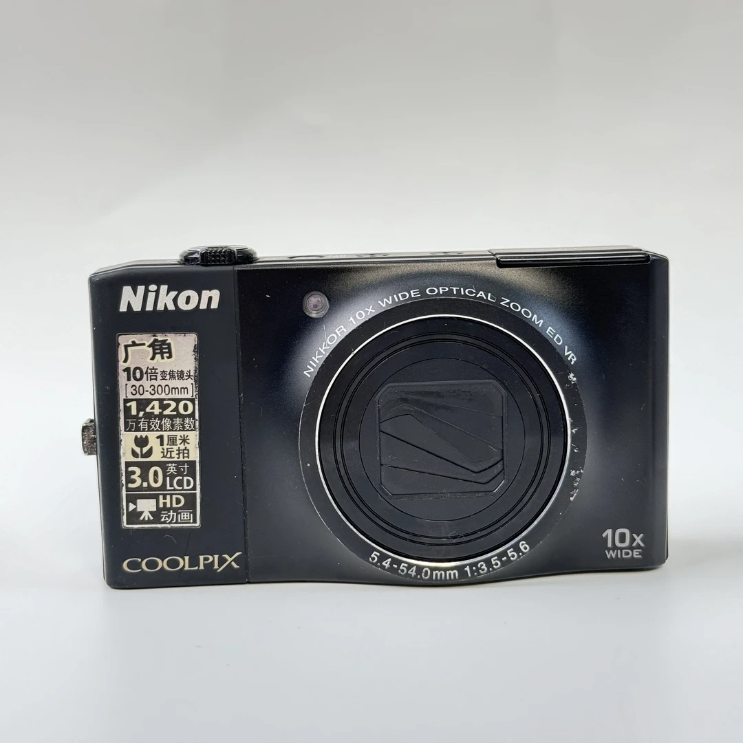 95新 Nikon/尼康 s8000黑色长焦1420w像素10x变焦ccd数码相机