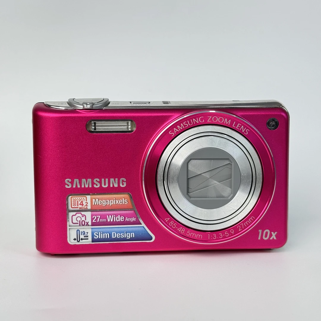 95新 Samsung/三星 pl210粉色1420万像素10倍变焦ccd数码相机