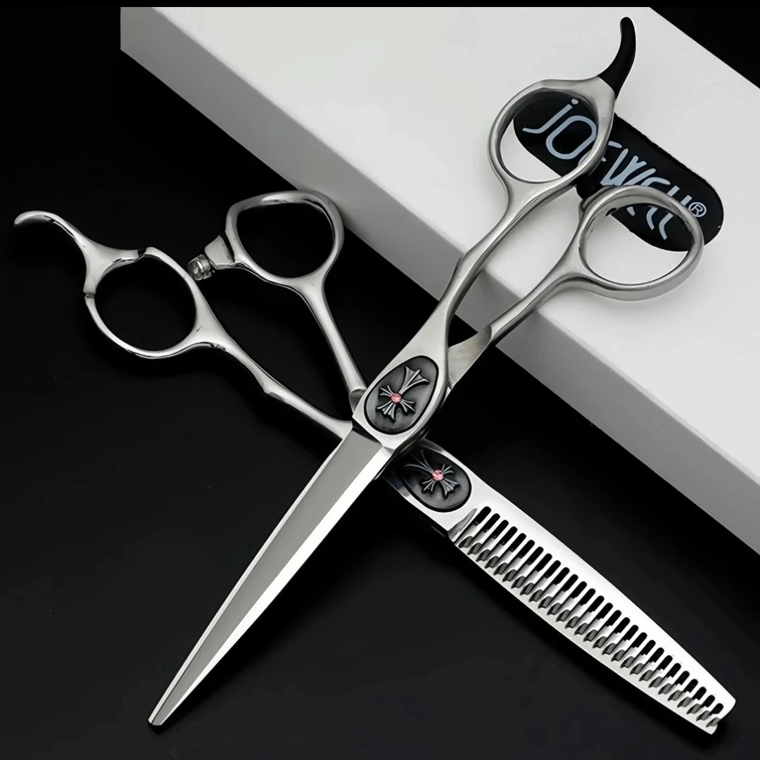 日本美发火山鸡剪刀数控锋利齿平剪牙剪型师无痕牙剪工具