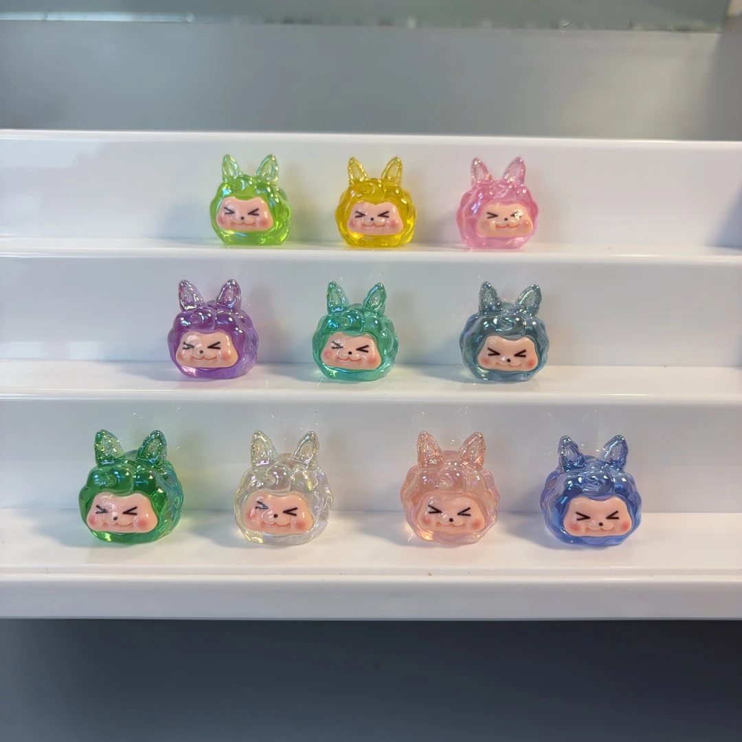 对对碰 高透电镀银耳kkdiy摆件