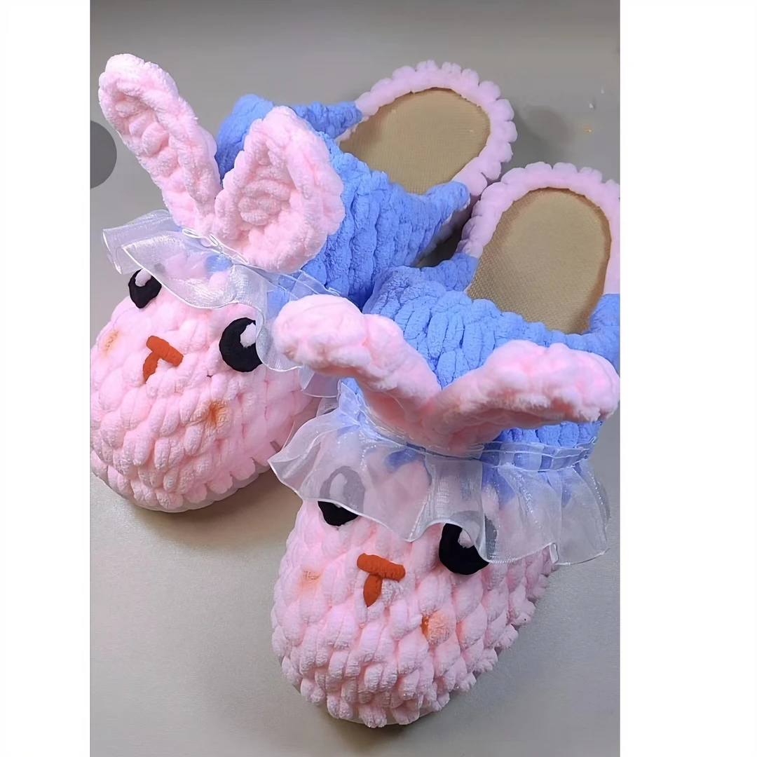 拖鞋网红居家防滑ins棉拖鞋秋冬冬季时尚甜美保暖软底通用厚底