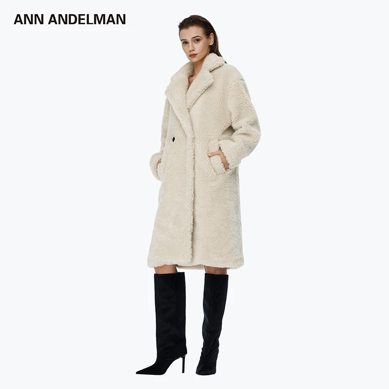ANN ANDELMAN【商场同款新品】秋冬新款毛绒泰迪大衣