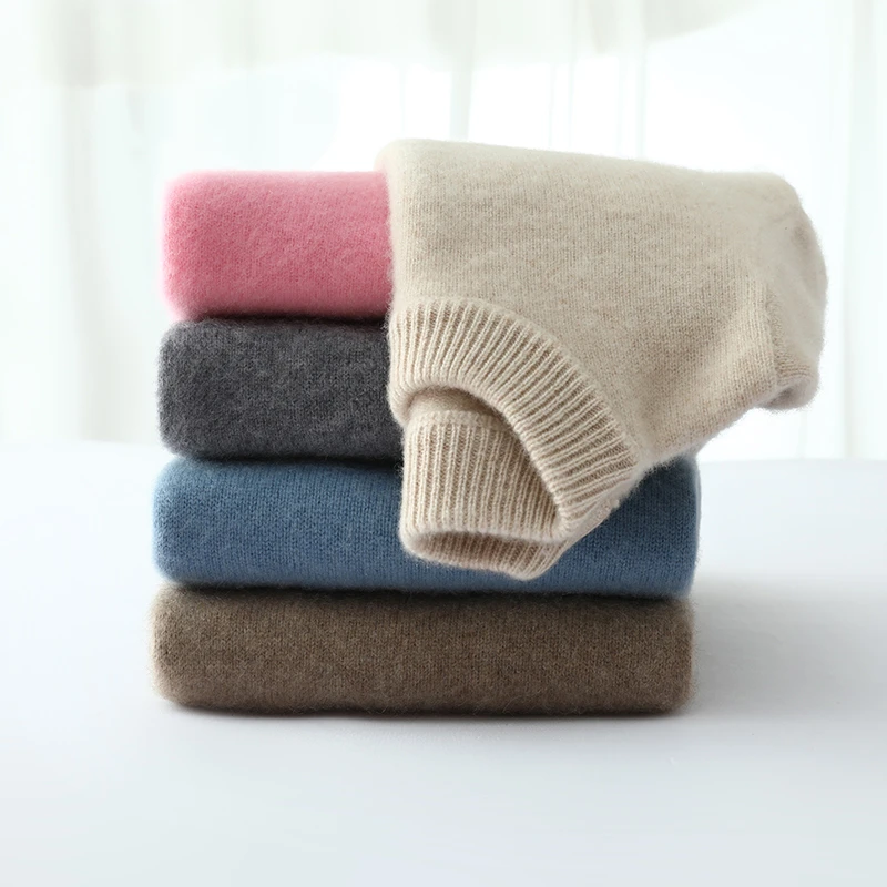 加厚半高领保暖纯羊毛衫男女童新款秋冬季内搭针织毛衣宝宝打底衫