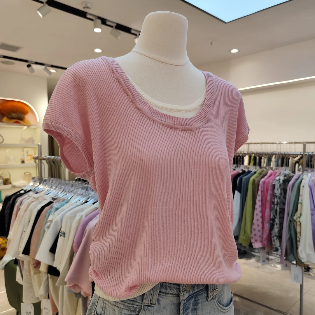上衣时尚百搭毛衣针织衫圆领休闲