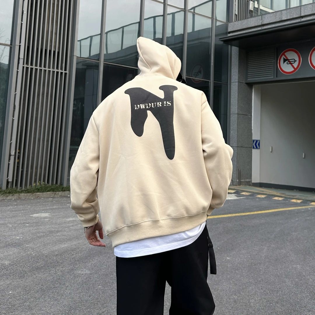 小贾同款双子座卫衣秋款复古情侣宽松bf风长袖套头衫连帽百搭港风