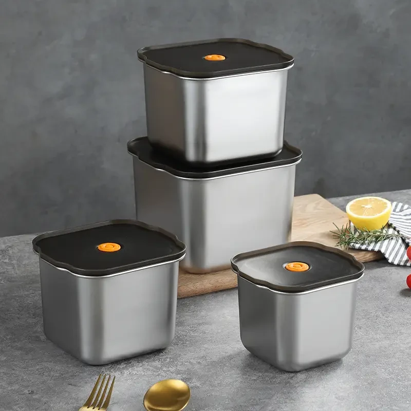 《老板专属》金壕森皇冠316L不锈钢保鲜盒三件套