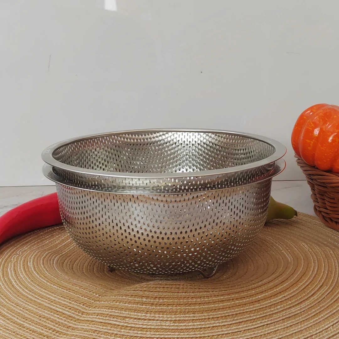 《海清专属》金壕森沥水篮304不锈钢（拍1发2）约19.5cm