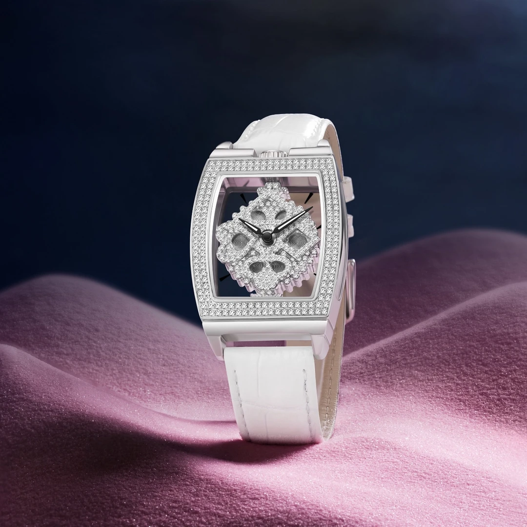 经典复古旋转扑克女士轻奢百搭潮流时尚简约气质精致腕表w09