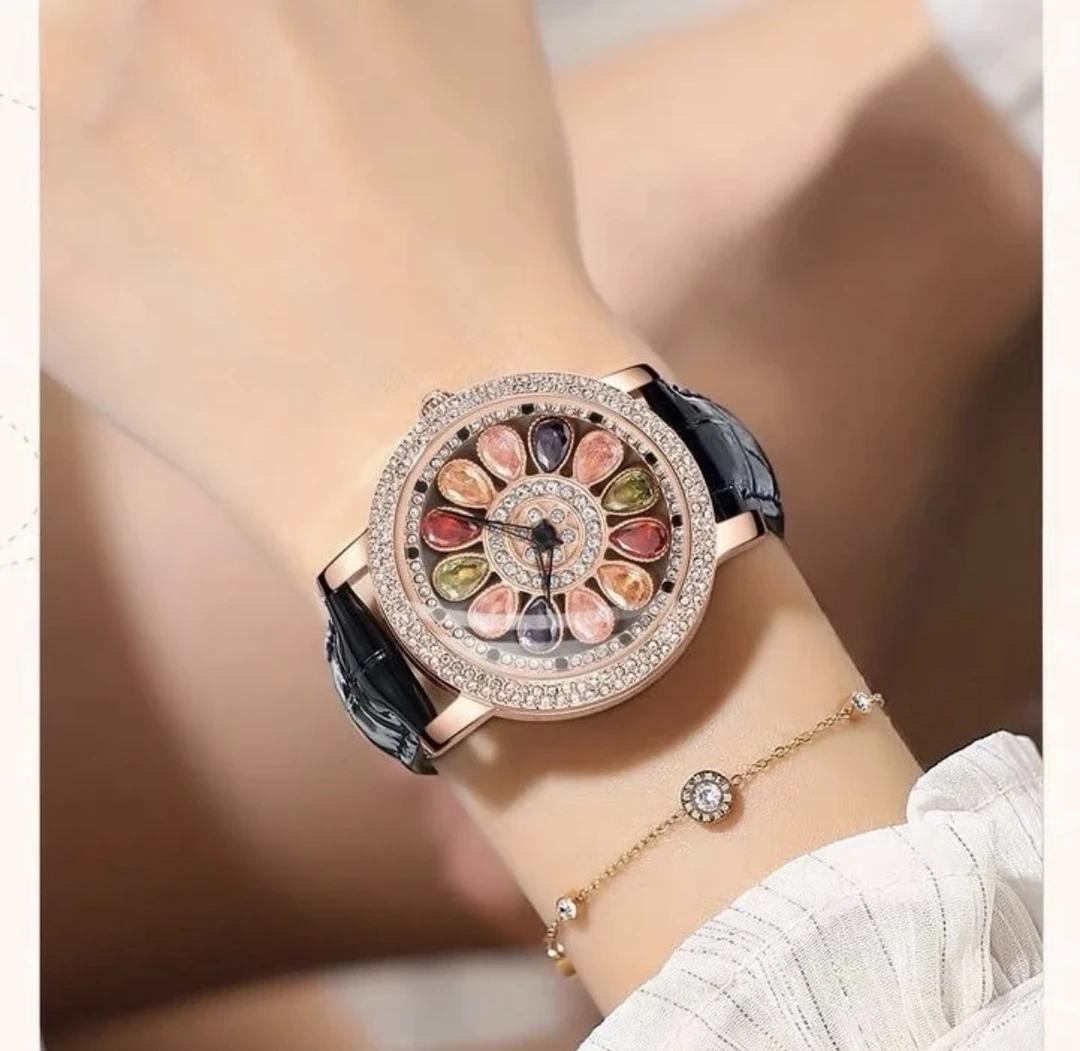 专柜直发手表女士七彩孔雀轻奢百搭潮流时尚气质精致腕表k01a