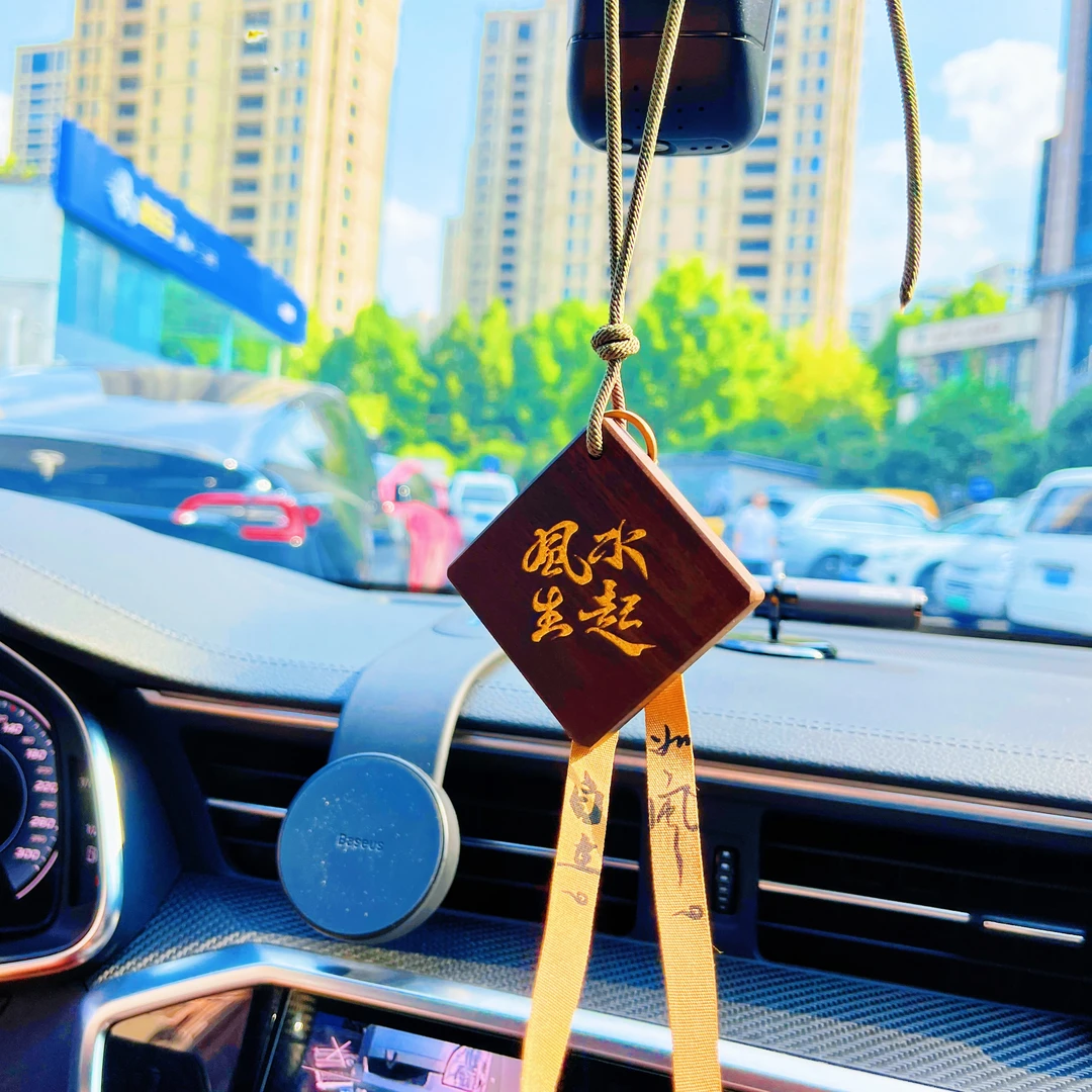 印度上等正宗小叶紫檀车挂汽车车载挂件雕刻精雕装饰精美高档挂饰