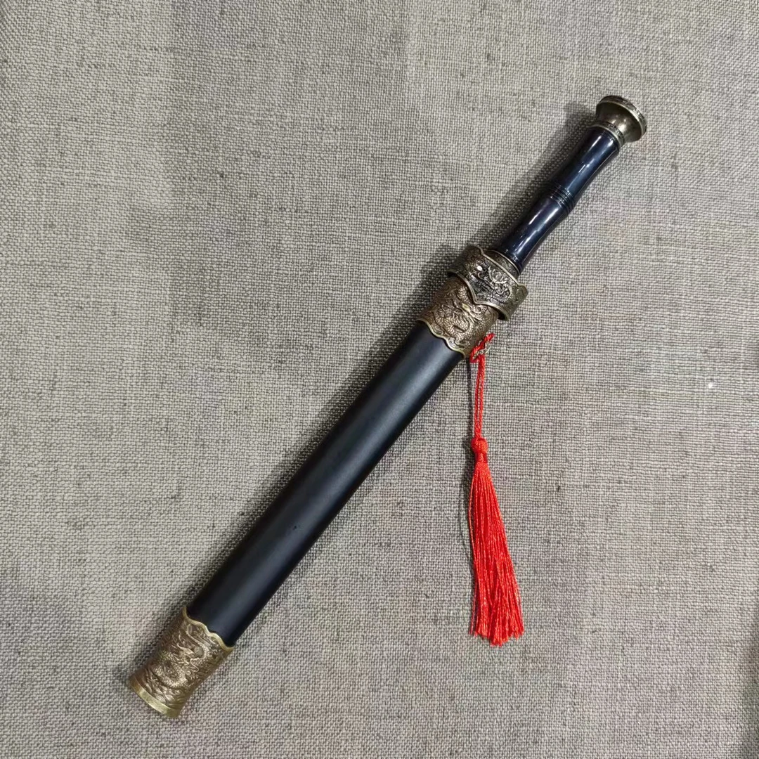 【龙吟小剑玩具】28cm长 龙泉合计碳钢 无性能 玩具摆件 未开刃