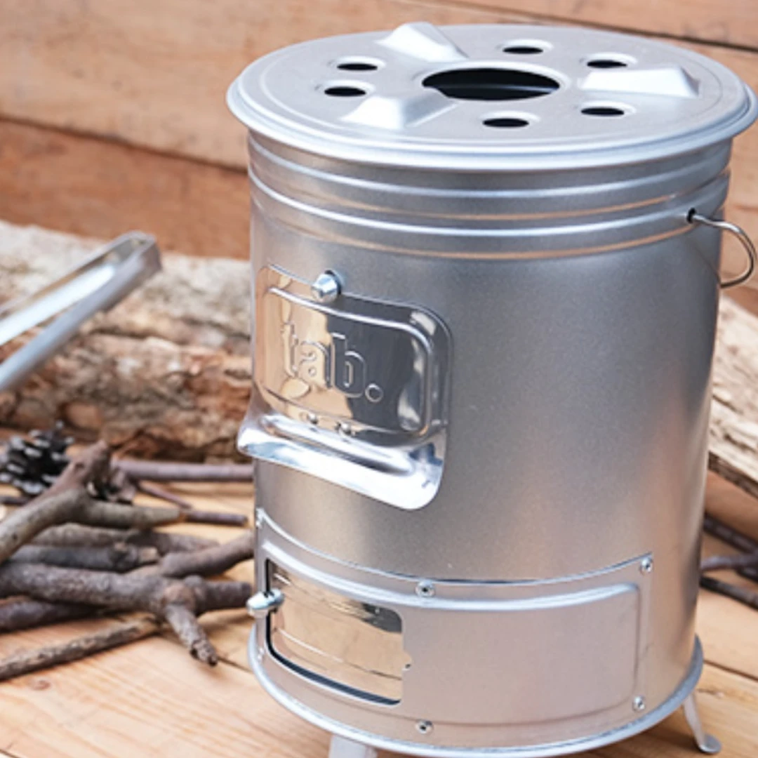 Tab日本柴火炉户外露营野餐野营便携多功能焚烧炉篝火炉防灾生存