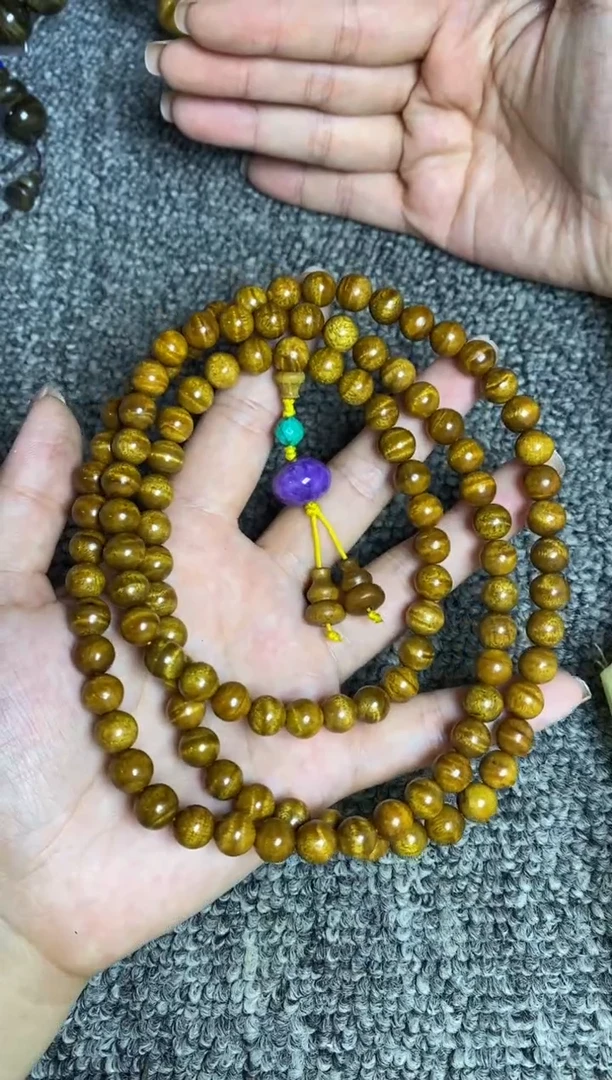 【闪购商品】金丝楠手串/手链0.8多圈闪电水波纹468