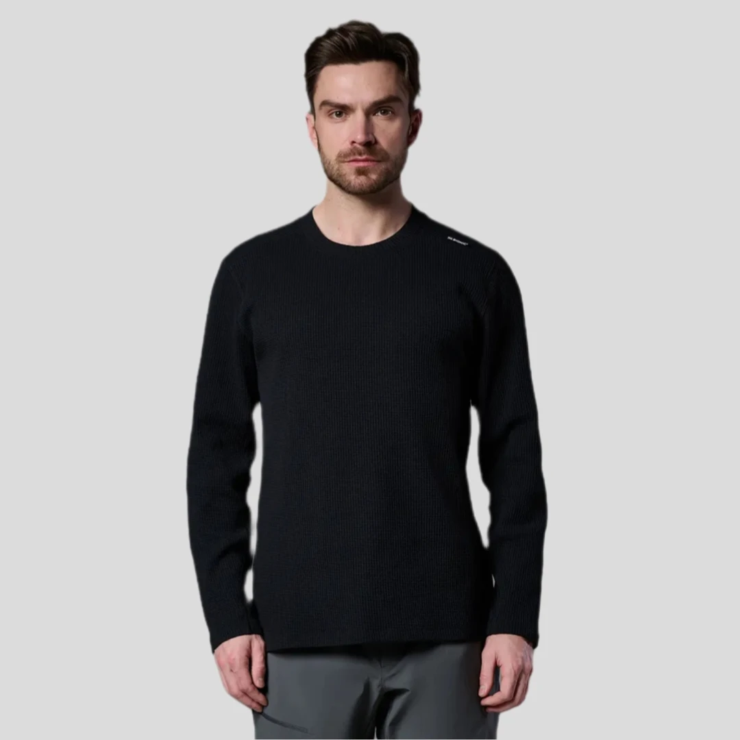 XBIONIC旷野重工华夫格长袖T恤卫衣打底衫保暖透气干爽弹力秋冬男