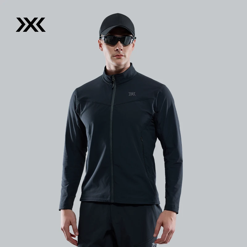 XBIONIC风岚风壳立领夹克 防风防泼水透气弹力耐磨户外运动外套男