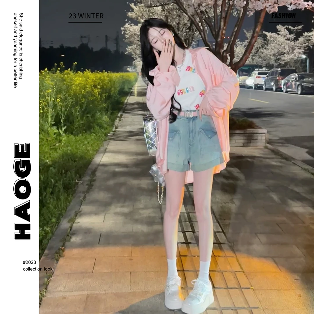 【吾昧】浩哥严选●夏日闪闪C4CS1010A夏季时尚设计感长袖小众衬衫预