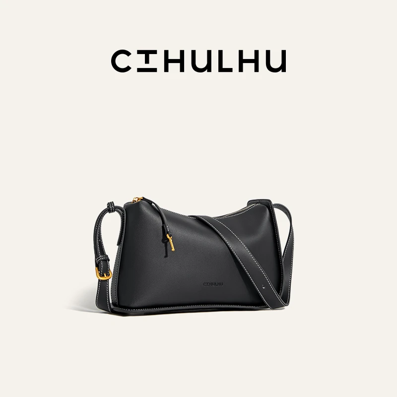 CTHULHU【吊牌便当包】CT409B100韩国小众品牌简约潮流单肩包LL