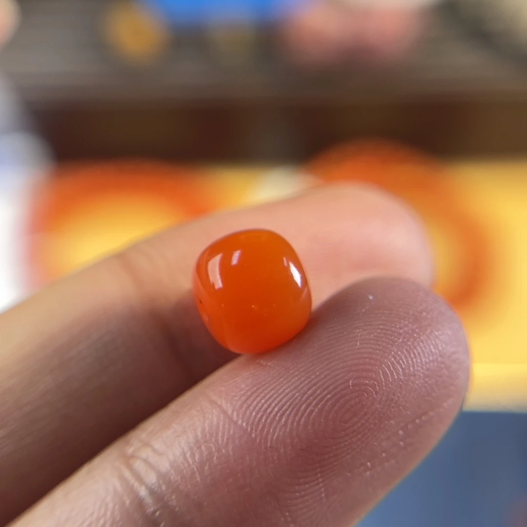 南红玛瑙滴水洞老形8未镶嵌