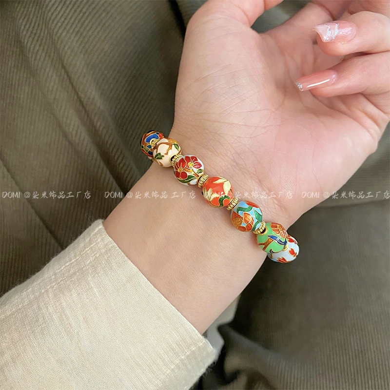 铜合金手链 SL2083 高货十二月花神手链轻奢彩色手串高级感女饰品