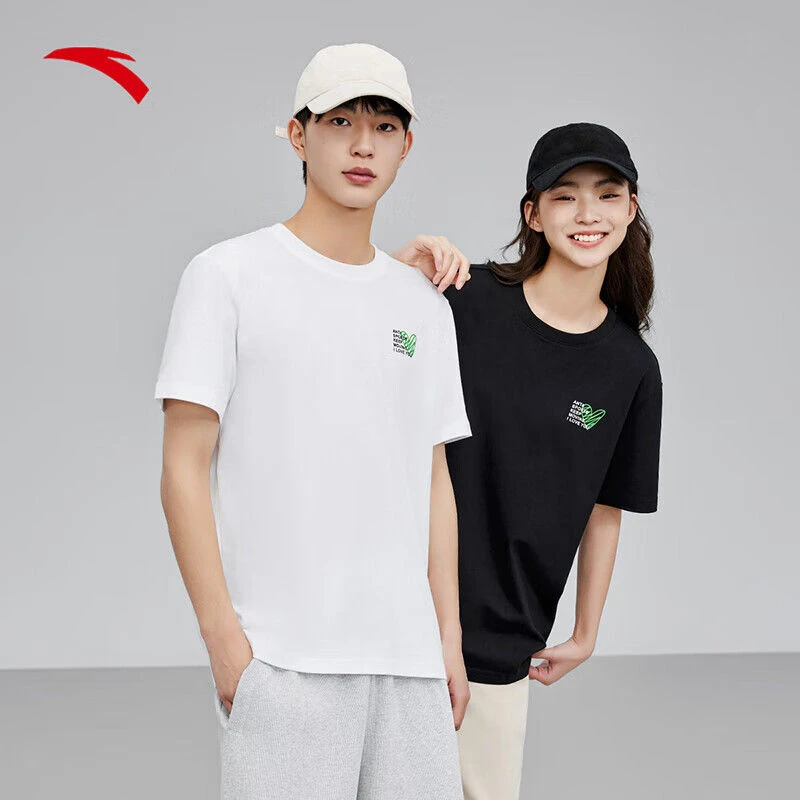 【春夏新款】安踏棉t恤短袖男女2024年新款半袖潮流运动上衣休闲T恤