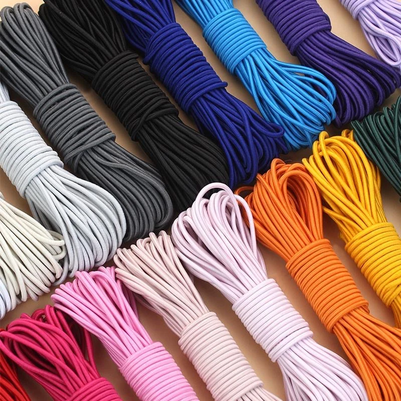 彩色松紧带圆形弹力绳2.5mm皮筋松紧绳子橡筋儿童橡皮筋