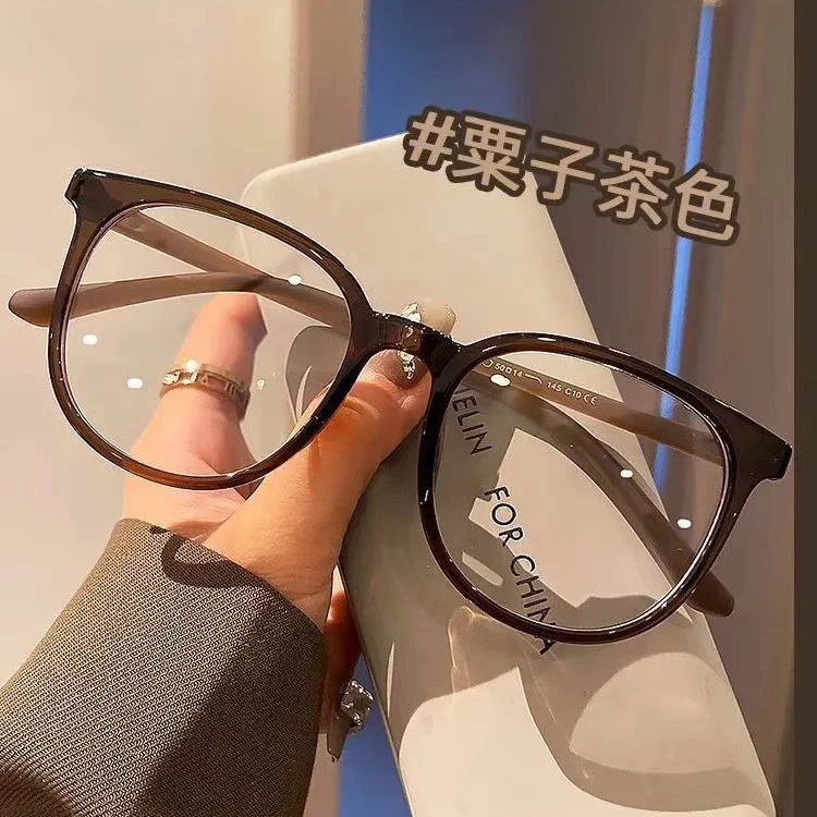 复古眼镜女ins高颜值超轻大框防蓝光平光镜素颜显瘦