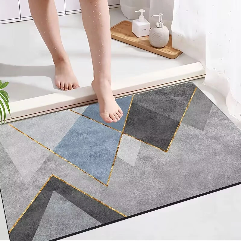 硅藻泥入户门垫脚垫卫生间吸水防滑垫门口浴室吸水垫卧室客厅家用