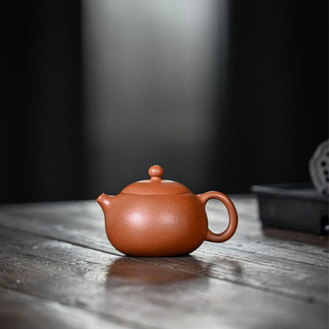 【红降坡·西施壶】宜兴原矿紫砂降坡精工制作西施壶170CC