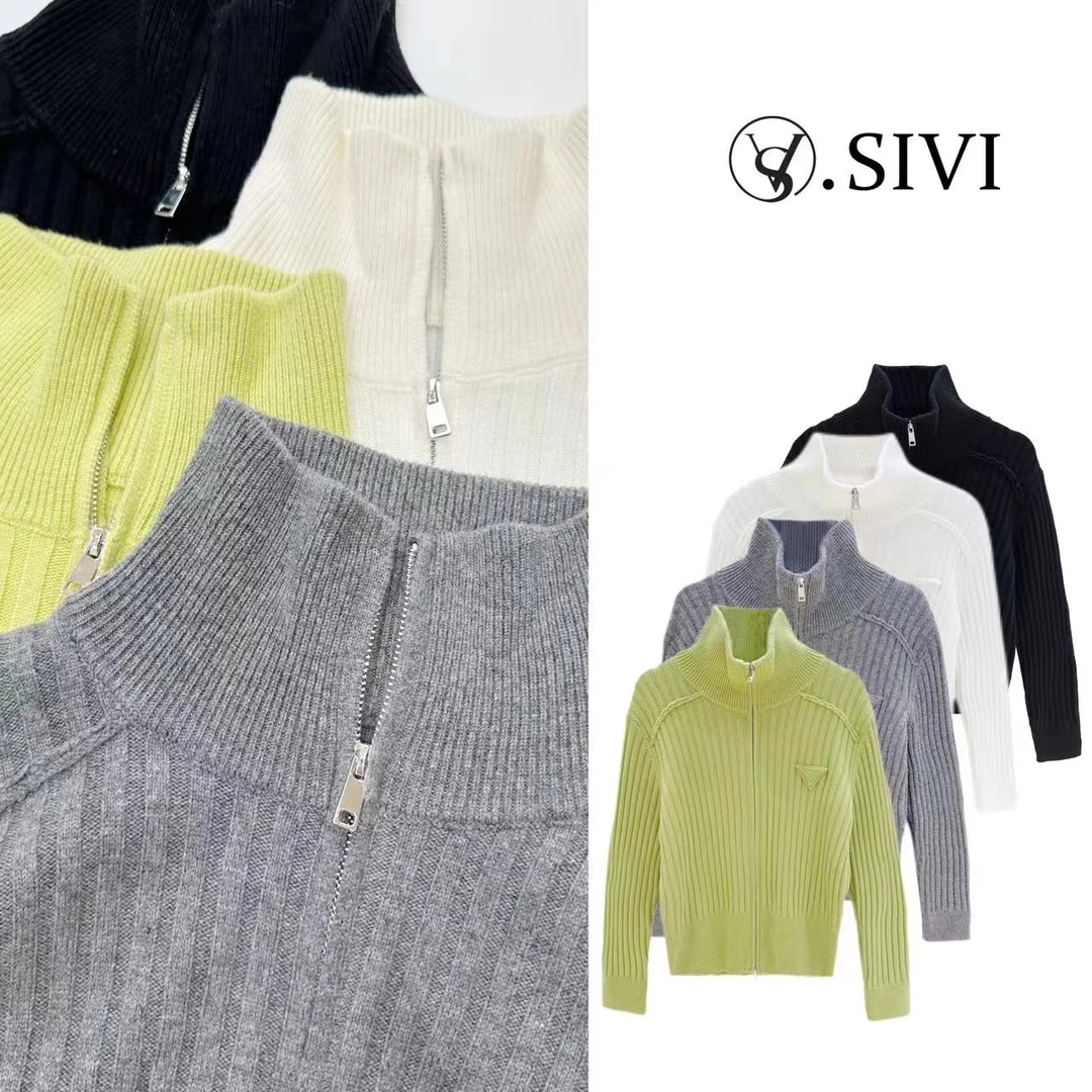 熙薇气质毛衣外套【盎然生机】冬季新款时尚轻奢上衣F6916