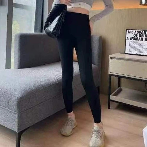预售黑金芭比裤高腰加厚瑜伽鲨鱼裤紧身外穿显瘦弹力