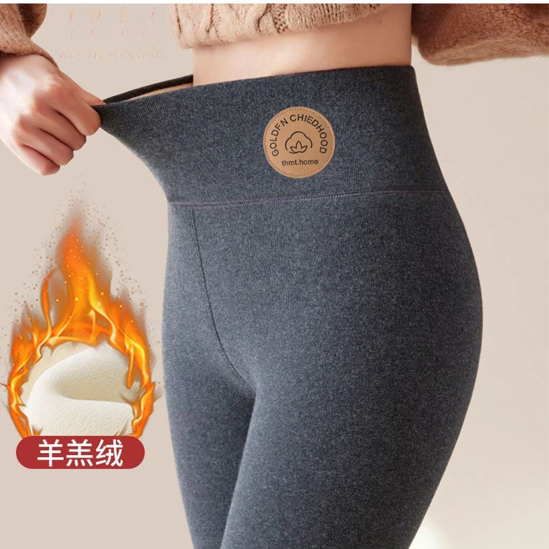 特厚保暖裤羊羔绒打底裤女百搭外穿冬季加绒加厚高腰大